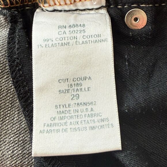 Allen B Schwartz Jeans Womens Gray Denim Straight Leg 30 x 31 Size 29 - Picture 11 of 14